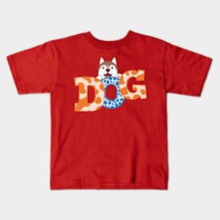 Funny drawing with a dog. Kids T-Shirt